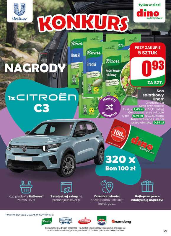 Dino - gazetka promocyjna Gazetka 44 / 2026 od środy 28.10 do wtorku 03.11 - strona 25