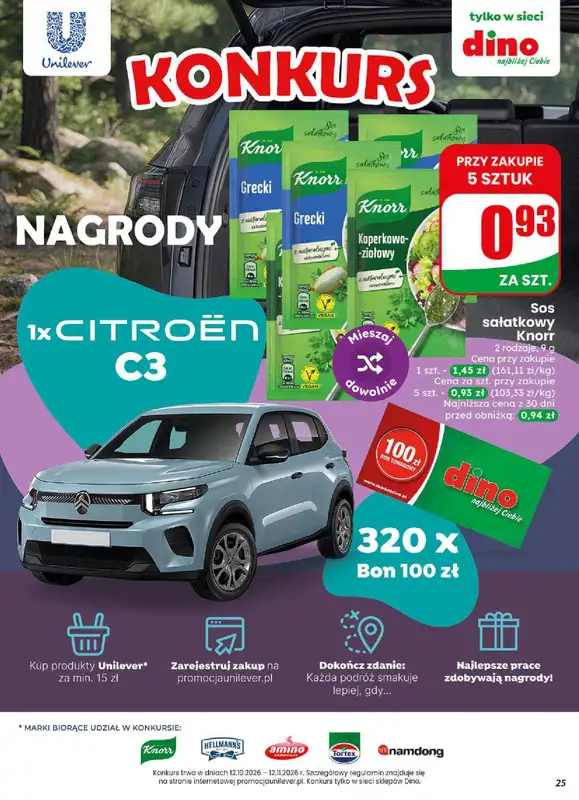 Dino - gazetka promocyjna Gazetka 44 / 2026 od środy 28.10 do wtorku 03.11 - strona 25