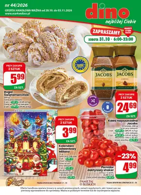 Dino - gazetka promocyjna Gazetka 44 / 2026 od środy 28.10 do wtorku 03.11