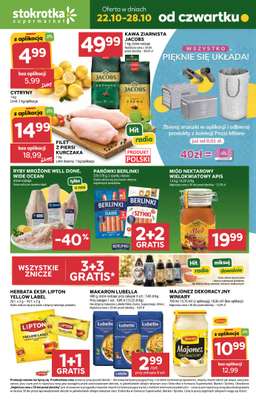 Stokrotka - gazetka promocyjna Gazetka Supermarket od czwartku 22.10 do środy 28.10