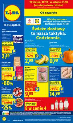 Lidl - gazetka promocyjna Oferta od czwartku od czwartku 29.10 do soboty 31.10