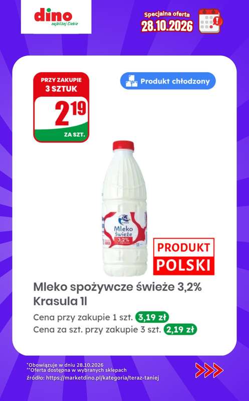 Dino - gazetka promocyjna Specjalna oferta na 28.10.2026 - promocje spoza gazetki od środy 28.10 do środy 28.10 - strona 3