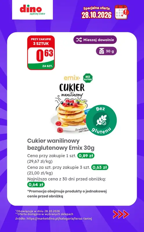 Dino - gazetka promocyjna Specjalna oferta na 28.10.2026 - promocje spoza gazetki od środy 28.10 do środy 28.10 - strona 10