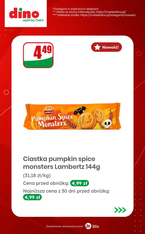 Dino - gazetka promocyjna Nowości w Dino! od środy 28.10  - strona 4