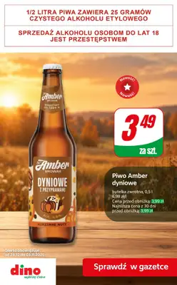 Dino - gazetka promocyjna Promocje na PIWO! od środy 28.10  - strona 9