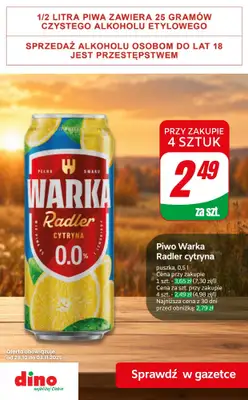 Dino - gazetka promocyjna Promocje na PIWO! od środy 28.10  - strona 6