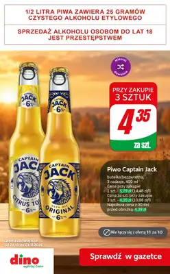 Dino - gazetka promocyjna Promocje na PIWO! od środy 28.10  - strona 5