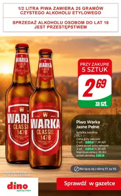 Dino - gazetka promocyjna Promocje na PIWO! od środy 28.10  - strona 8