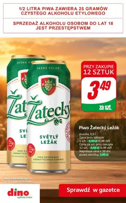 Dino - gazetka promocyjna Promocje na PIWO! od środy 28.10  - strona 3
