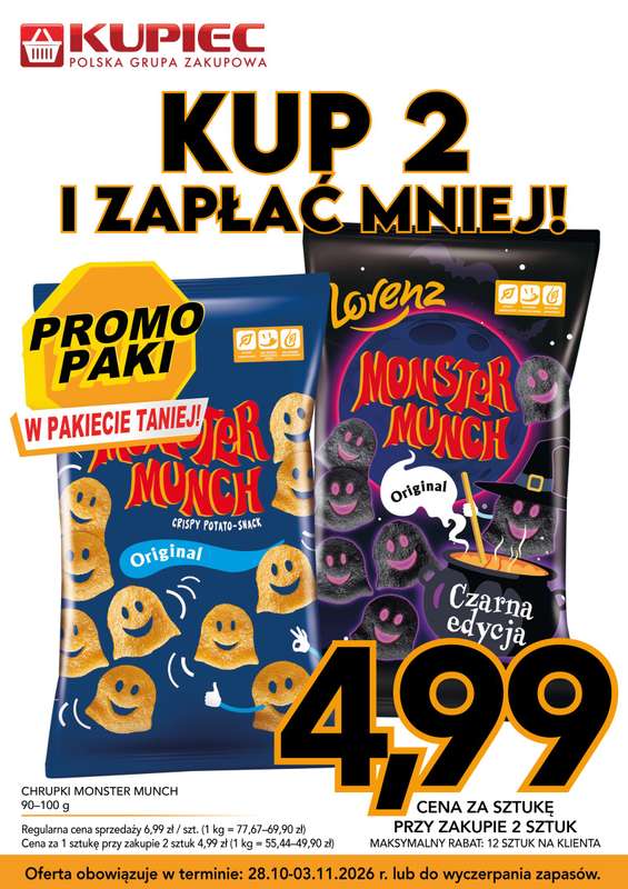 Kupiec - gazetka promocyjna Promopaki od środy 28.10 do wtorku 03.11 - strona 9