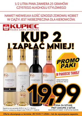 Kupiec - gazetka promocyjna Promopaki od środy 28.10 do wtorku 03.11 - strona 10