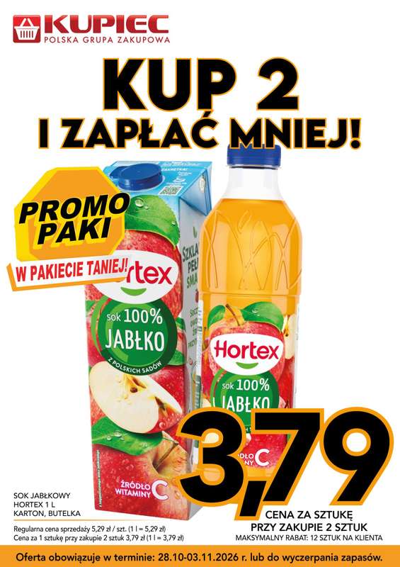 Kupiec - gazetka promocyjna Promopaki od środy 28.10 do wtorku 03.11 - strona 8