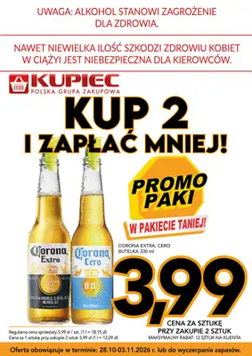 Kupiec - gazetka promocyjna Promopaki od środy 28.10 do wtorku 03.11 - strona 2