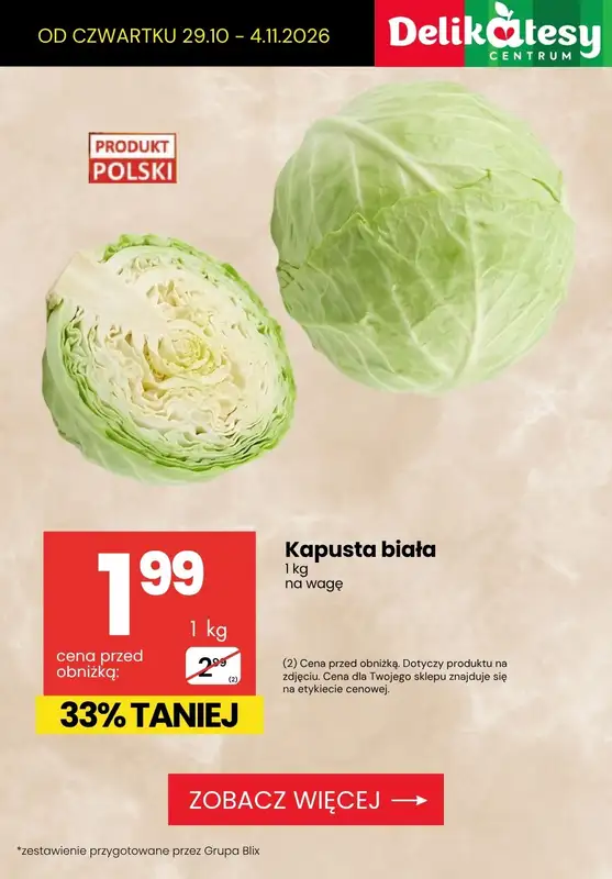 Delikatesy Centrum - gazetka promocyjna Produkty na OBIAD - sprawdź promocje! od czwartku 29.10 do środy 04.11 - strona 2