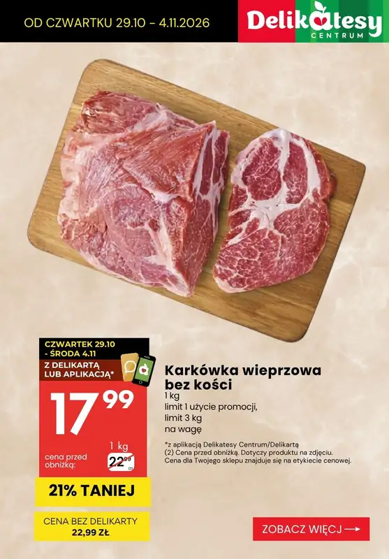Delikatesy Centrum - gazetka promocyjna Produkty na OBIAD - sprawdź promocje! od czwartku 29.10 do środy 04.11 - strona 3