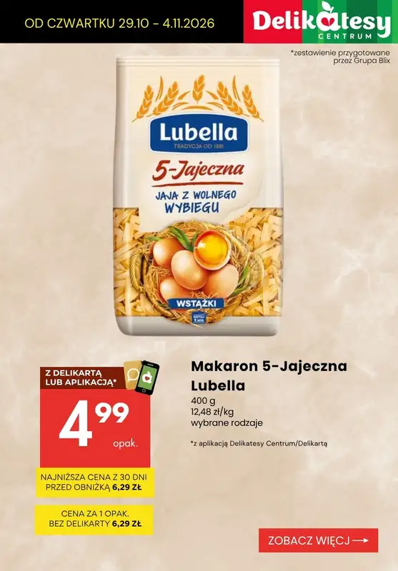 Delikatesy Centrum - gazetka promocyjna Produkty na OBIAD - sprawdź promocje! od czwartku 29.10 do środy 04.11 - strona 7