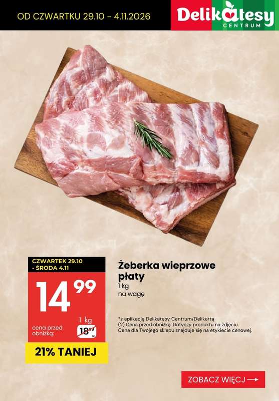 Delikatesy Centrum - gazetka promocyjna Produkty na OBIAD - sprawdź promocje! od czwartku 29.10 do środy 04.11 - strona 5