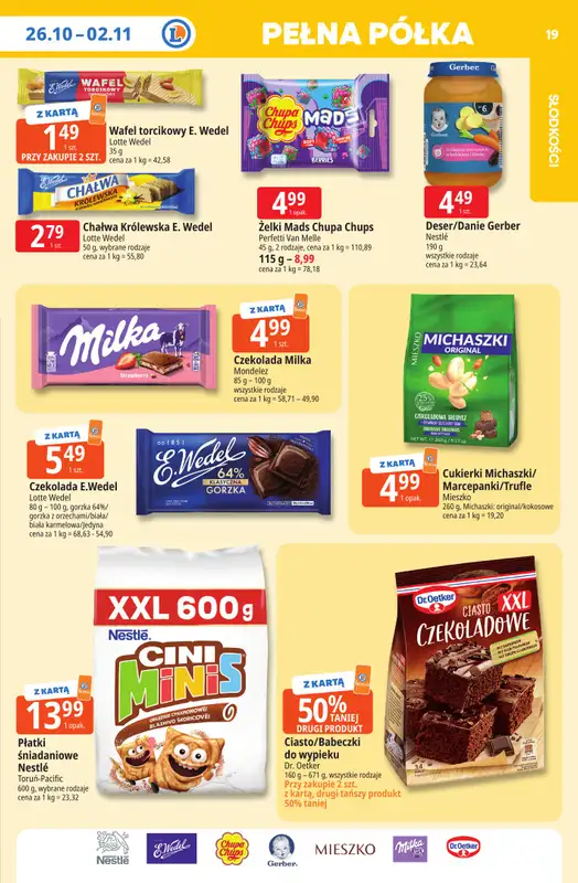 Leclerc - gazetka promocyjna Oferta E.Leclerc | Tanio to tu! od poniedziałku 26.10 do poniedziałku 02.11 - strona 19