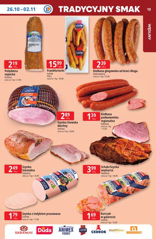Leclerc - gazetka promocyjna Oferta E.Leclerc | Tanio to tu! od poniedziałku 26.10 do poniedziałku 02.11 - strona 13