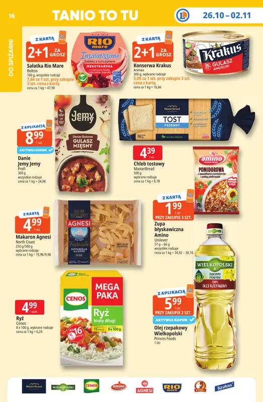 Leclerc - gazetka promocyjna Oferta E.Leclerc | Tanio to tu! od poniedziałku 26.10 do poniedziałku 02.11 - strona 16