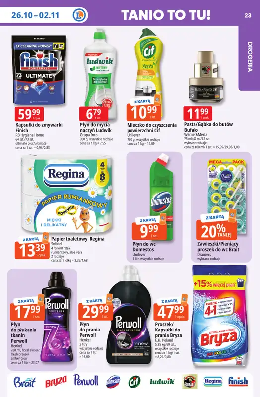 Leclerc - gazetka promocyjna Oferta E.Leclerc | Tanio to tu! od poniedziałku 26.10 do poniedziałku 02.11 - strona 23