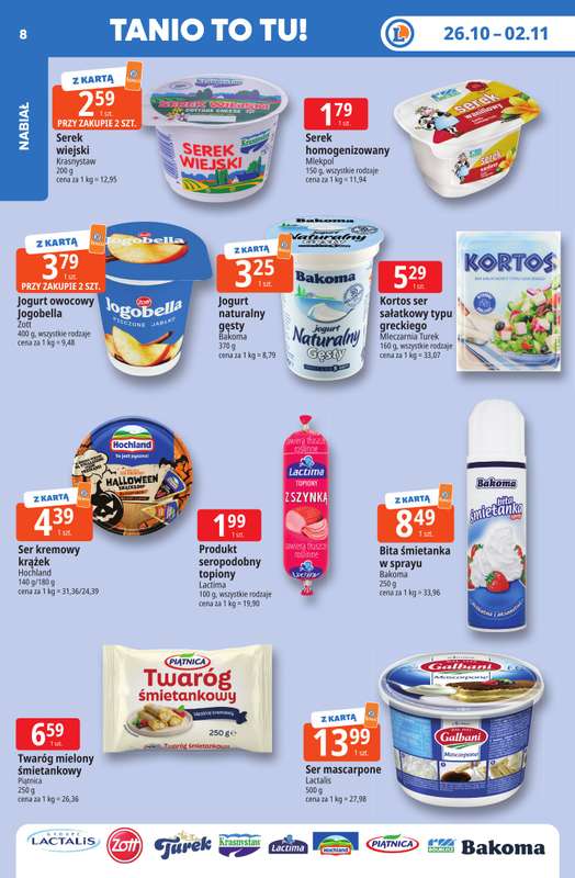 Leclerc - gazetka promocyjna Oferta E.Leclerc | Tanio to tu! od poniedziałku 26.10 do poniedziałku 02.11 - strona 8