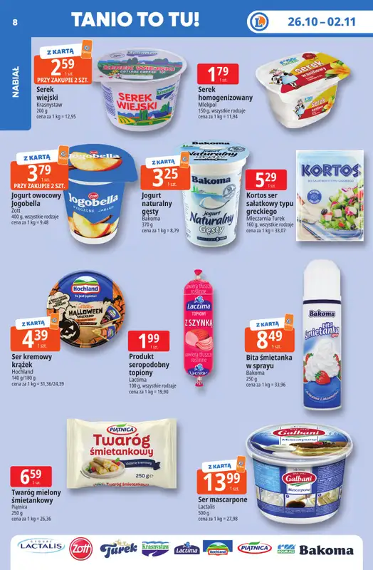 Leclerc - gazetka promocyjna Oferta E.Leclerc | Tanio to tu! od poniedziałku 26.10 do poniedziałku 02.11 - strona 8