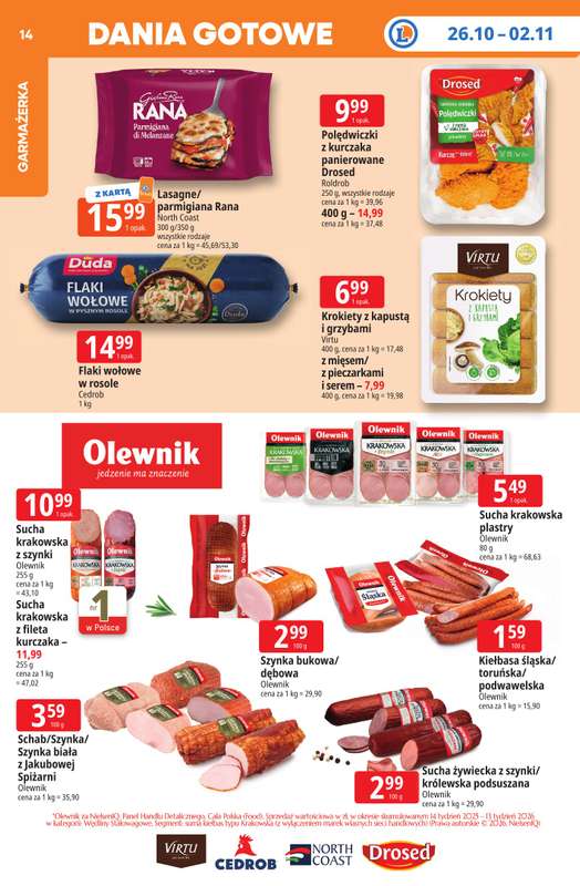 Leclerc - gazetka promocyjna Oferta E.Leclerc | Tanio to tu! od poniedziałku 26.10 do poniedziałku 02.11 - strona 14