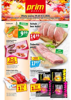 Prim Market - gazetka promocyjna Gazetka od czwartku 29.10 do środy 04.11