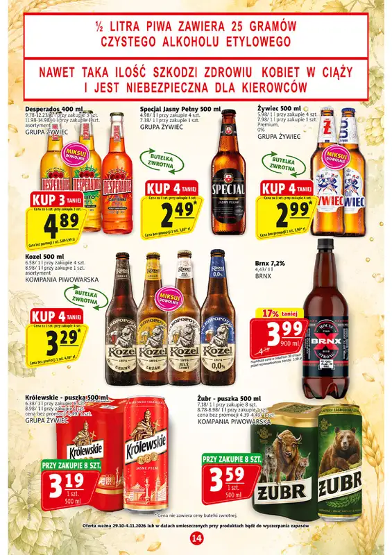 Prim Market - gazetka promocyjna Gazetka od czwartku 29.10 do środy 04.11 - strona 14