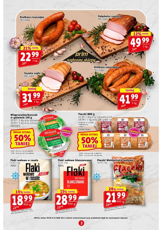 Prim Market - gazetka promocyjna Gazetka od czwartku 29.10 do środy 04.11 - strona 3