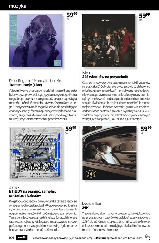 Empik - gazetka promocyjna Tom kultury: muzyka od środy 28.10 do środy 11.11 - strona 10