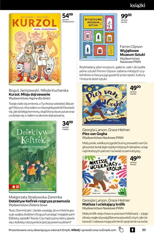 Empik - gazetka promocyjna Tom kultury: książki od środy 28.10 do środy 11.11 - strona 89