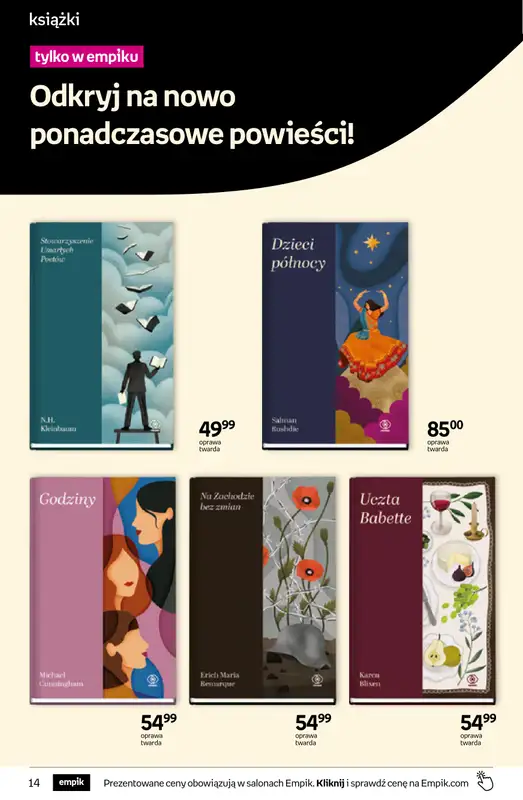 Empik - gazetka promocyjna Tom kultury: książki od środy 28.10 do środy 11.11 - strona 14