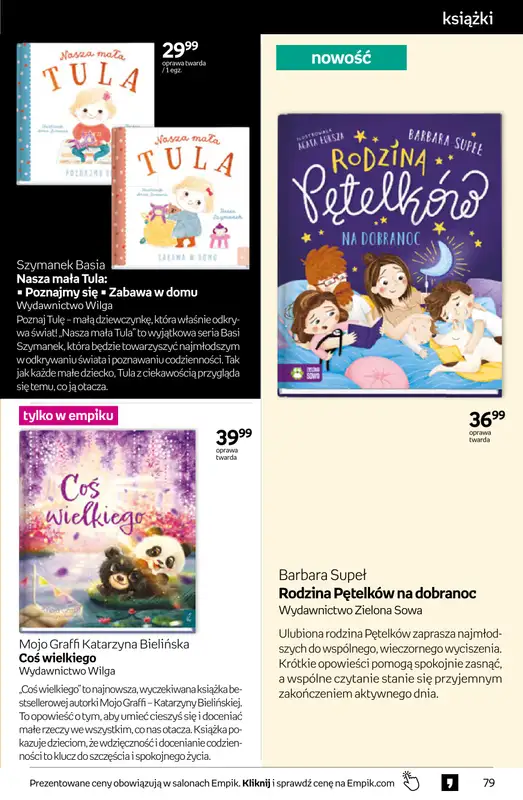 Empik - gazetka promocyjna Tom kultury: książki od środy 28.10 do środy 11.11 - strona 79