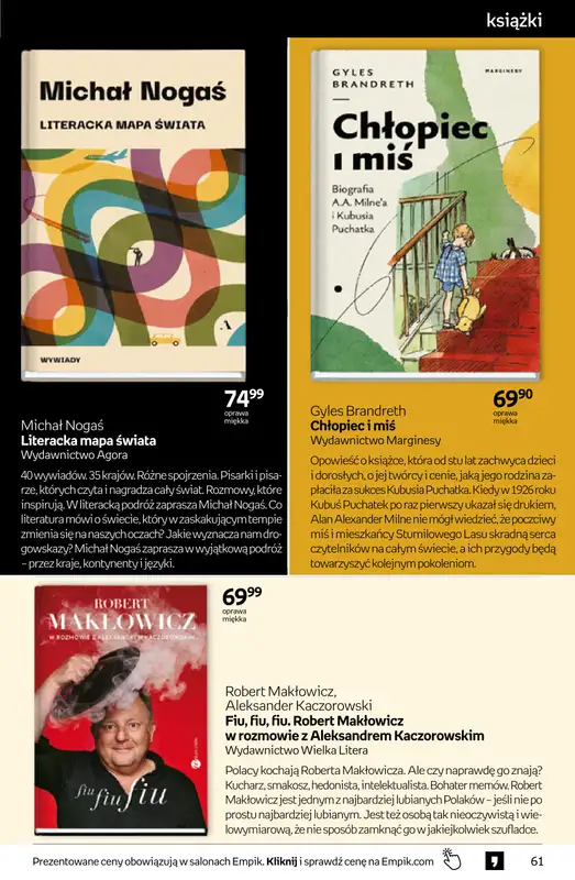 Empik - gazetka promocyjna Tom kultury: książki od środy 28.10 do środy 11.11 - strona 61