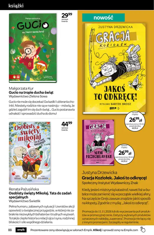 Empik - gazetka promocyjna Tom kultury: książki od środy 28.10 do środy 11.11 - strona 88