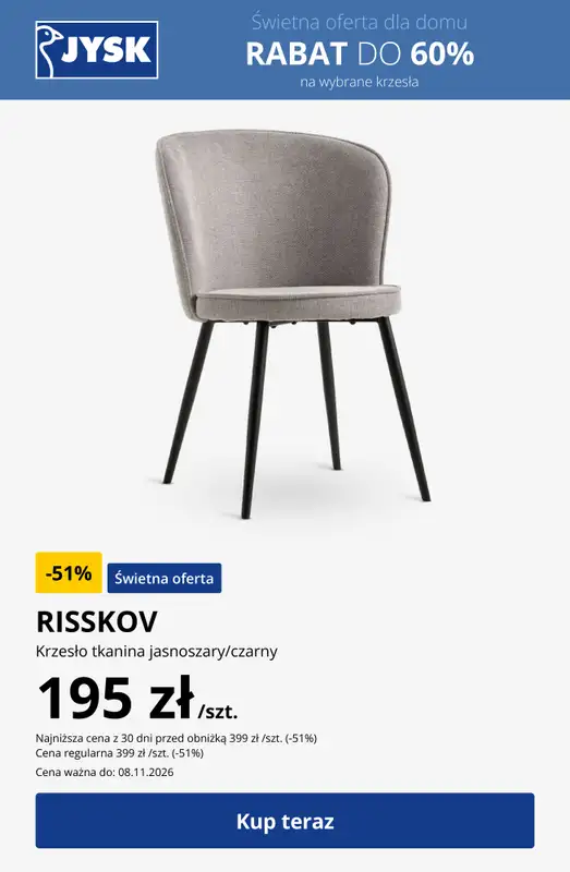 Jysk - gazetka promocyjna Świetna oferta dla domu Rabat do 60% od środy 28.10 do poniedziałku 02.11 - strona 19