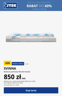 Jysk - gazetka promocyjna Świetna oferta dla domu Rabat do 60% od środy 28.10 do poniedziałku 02.11 - strona 14