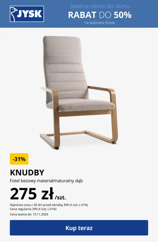 Jysk - gazetka promocyjna Świetna oferta dla domu Rabat do 60% od środy 28.10 do poniedziałku 02.11 - strona 22