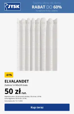 Jysk - gazetka promocyjna Świetna oferta dla domu Rabat do 60% od środy 28.10 do poniedziałku 02.11 - strona 23