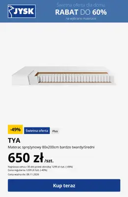 Jysk - gazetka promocyjna Świetna oferta dla domu Rabat do 60% od środy 28.10 do poniedziałku 02.11 - strona 16