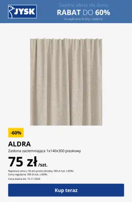 Jysk - gazetka promocyjna Świetna oferta dla domu Rabat do 60% od środy 28.10 do niedzieli 15.11 - strona 25