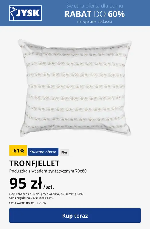 Jysk - gazetka promocyjna Świetna oferta dla domu Rabat do 60%   - strona 2