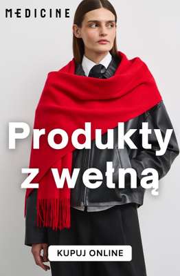 Medicine - gazetka promocyjna Odzież i dodatki z wełną od środy 28.10 do poniedziałku 09.11