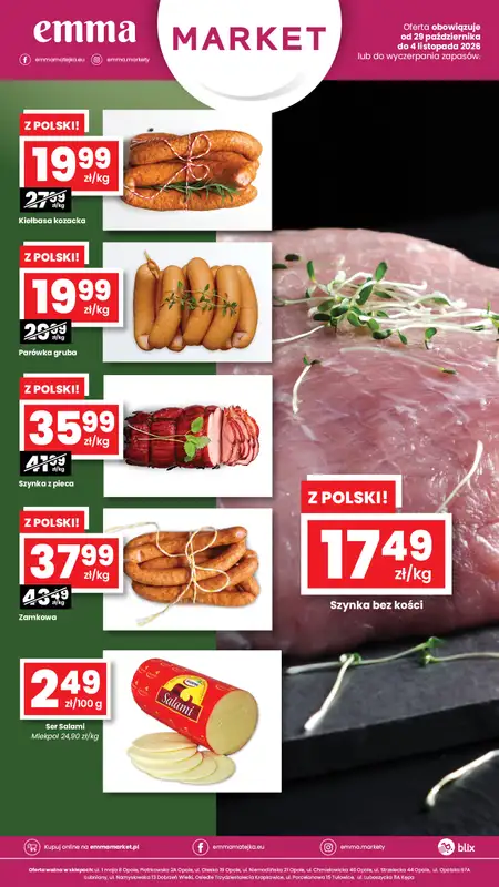 emma MARKET - gazetka promocyjna Oferta spożywcza Emma Market od czwartku 29.10 do środy 04.11 - strona 2