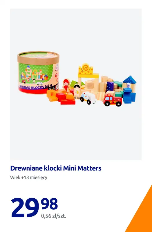 Action - gazetka promocyjna Drewniane zabawki Mini Matters w SUPER CENACH! od piątku 30.10 do wtorku 03.11 - strona 16