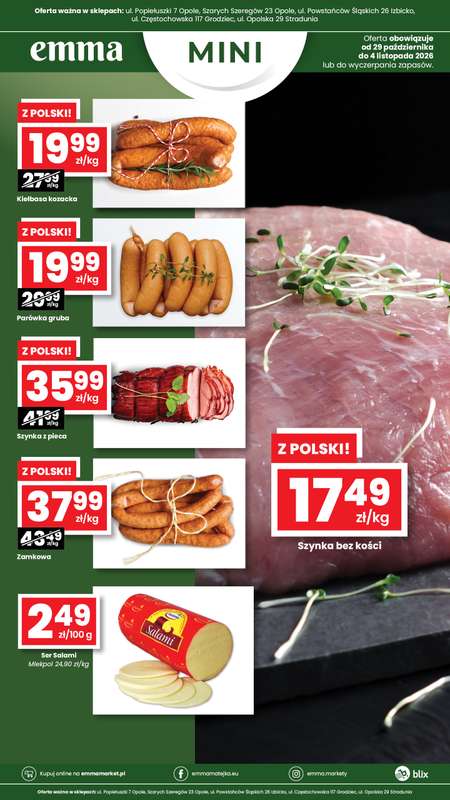 emma MARKET - gazetka promocyjna Oferta spożywcza Emma Mini od czwartku 29.10 do środy 04.11 - strona 2