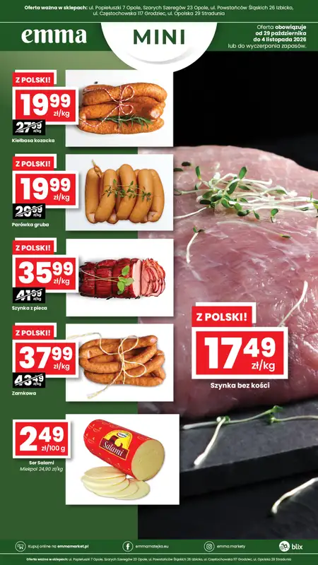 emma MARKET - gazetka promocyjna Oferta spożywcza Emma Mini od czwartku 29.10 do środy 04.11 - strona 2