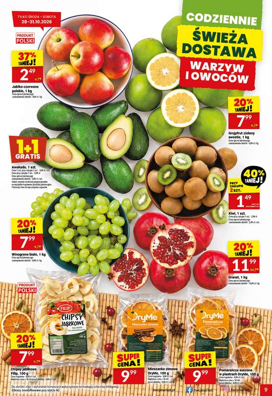 Twój Market - gazetka promocyjna Gazetka od środy 28.10 do wtorku 03.11 - strona 9